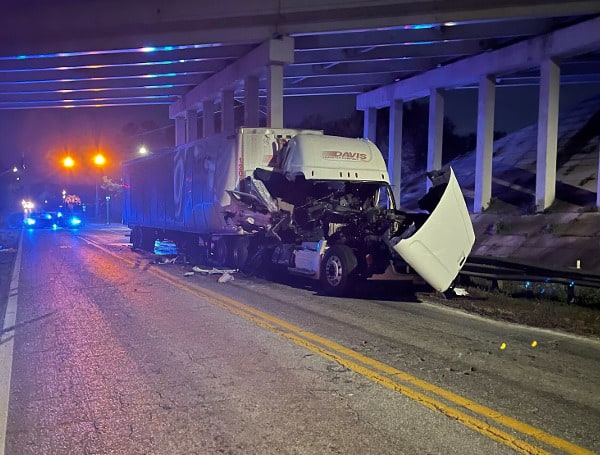On February 1, 2022, at 5:15 AM, FHP Troopers responded to a crash involving two tractor trailers on Old Lakeland Highway and US-98 that resulted in minor injuries to both drivers. One of the trucks was transporting bottled water which spilled, along with crash debris, and has caused a road closure set to last for several hours as crews work to clear the scene.