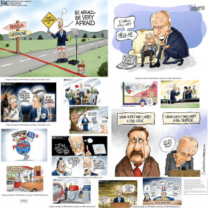 Fact based political cartoons convey in seconds what may take thousands of words to  express.  These cartoons, provided courtesy of the Daily Torch and/or WND NewsCenter to MHProNews, each speak volumes.  3 Democratic Senators joined hundreds in GOP asking for U.S. Oil.