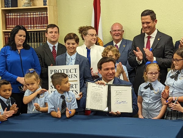 Florida Republican Gov. Ron DeSantis signed the “Parental Rights in Education”