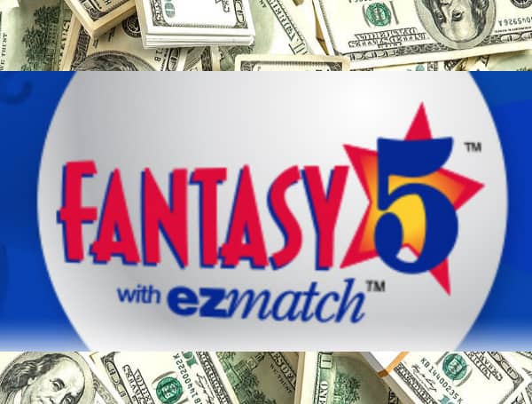 Today, the Florida Lottery announces that a FANTASY 5® top prize-winning ticket worth $95,481.55 remains unclaimed. The deadline to claim the top prize is Monday, March 28, 2022, at midnight ET.