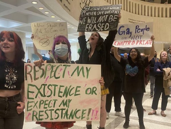TALLAHASSEE — The Florida Senate is on the brink of passing an education measure that would prohibit instruction about sexual orientation and gender identity in early grades, as protesters flocked to the Capitol to decry what critics have labeled the “don’t say gay” bill.