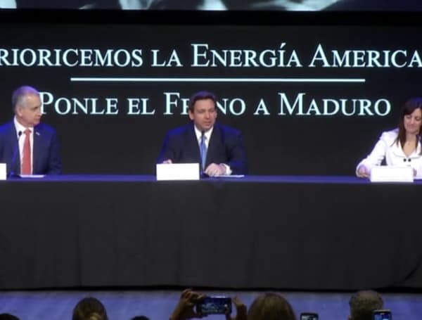 Today, Governor Ron DeSantis was joined by Venezuelan Americans in Miami-Dade County to discuss the Biden administration’s unconscionable resumption of high-level diplomatic contact with the brutal Maduro regime in Caracas and to highlight the failures of the Biden administration’s energy policies which have led to record-high gas prices.