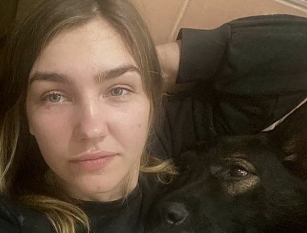 Oleksandra and her four rescue dogs have been sheltering in the bathroom of her flat in Kharkiv since the shelling began.