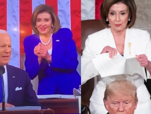 Nancy Pelosi Rubbing Fingers And Dancing during state of the union