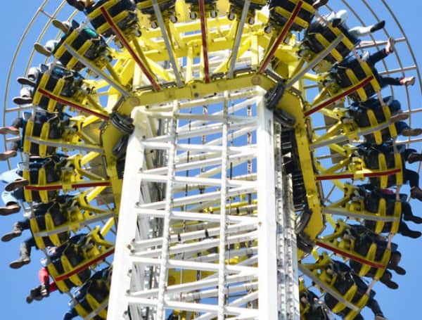 A 14-year-old boy died after he fell Thursday night from a drop tower amusement ride that recently opened at the Orlando area's ICON Park entertainment complex, authorities said.