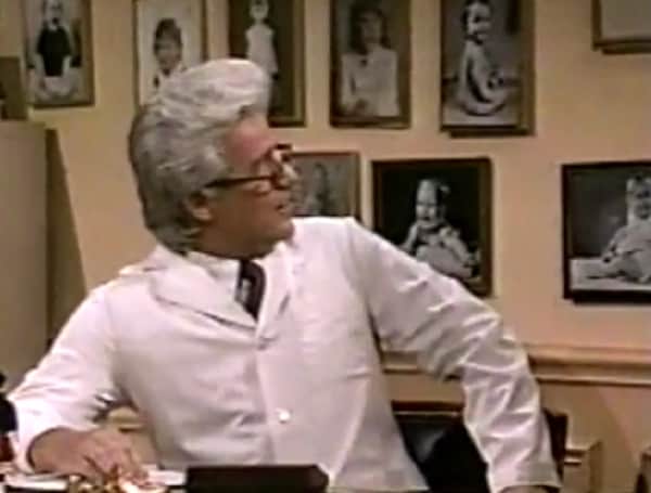In the skit, Hartman explained to a reporter that roughly half the time - “48, 49, 50, 51%, in that area” - a newborn needed a “special” operation. “Every now and then, a little girl is born with a penis and testicles. And, of course, they have to be removed and reshaped,” the doctor explained.