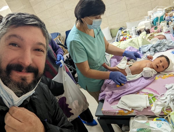 Team members from the American non-profit rescue organization named Project DYNAMO safely completed the rescue mission of another newborn baby on Friday from the war-torn country of Ukraine.