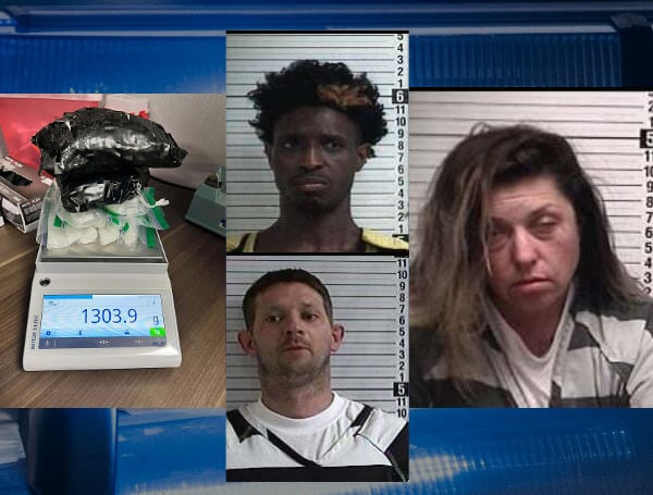 Three drug traffickers who appear to be users were arrested after a search warrant led investigators to three pounds of methamphetamine and one suspect attempting to overdose in custody.