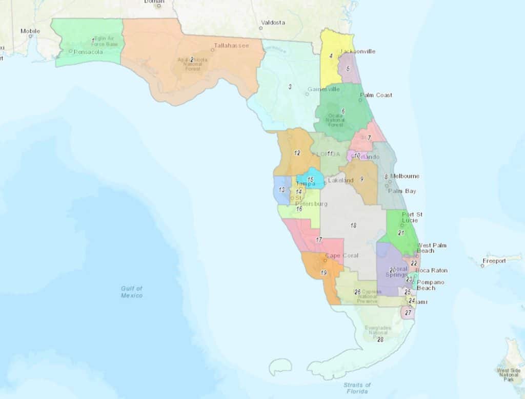 Florida Proposed Redistricting Map