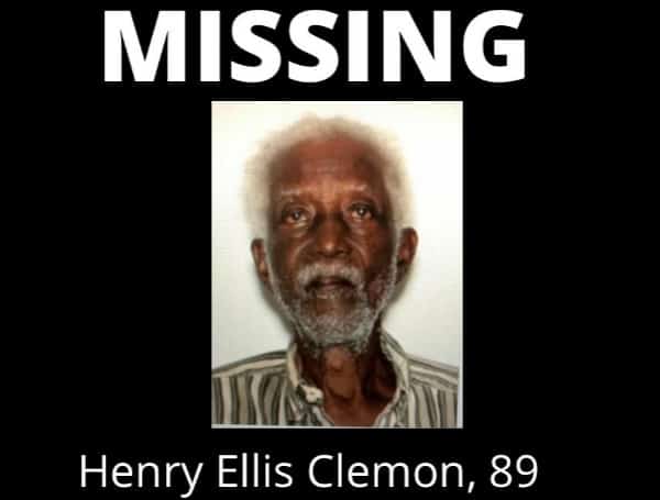 Police say Henry Ellis Clemon, 89, was last seen on Pershing Ave., on Saturday, April 16, 2022, at about 5 pm by friends & has not been seen since.