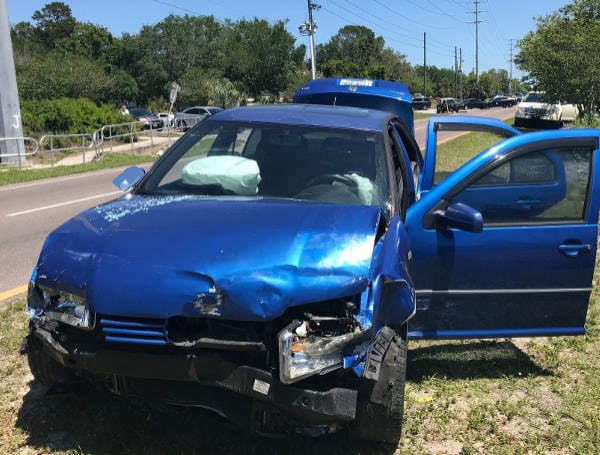 According to Florida Highway Patrol, the man was exiting a private driveway onto Ridge Road, east of Regency Park Boulevard, and entered the path of the car which was traveling westbound on Ridge Road. 