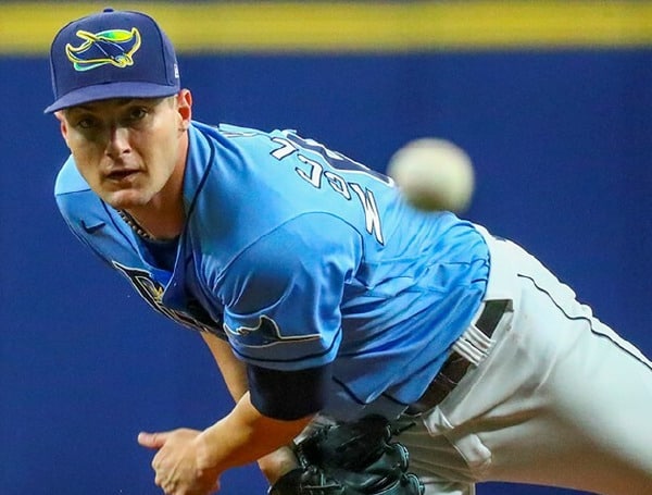Sanders made his MLB debut at the Trop on April 14 against Oakland. He allowed one run in three innings.