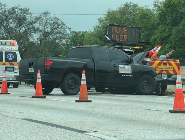 A pickup truck crashed into an FDOT Road Ranger on Thursday, that was assisting at the scene of an unrelated crash around 4:24 pm, according to Florida Highway Patrol.