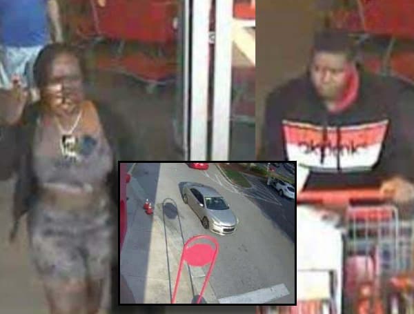 On April 6, 2022, at 6:14 p.m., a black male and black female entered the Target located at 6295 Waters Ave W. and worked together to select numerous items including hoverboards, scooters, and boxes of Legos.