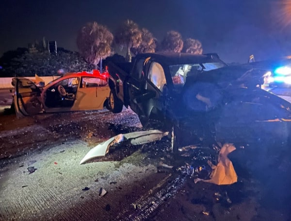 According to Florida Highway Patrol, around 3:18 am., a 55-year-old Tampa woman was driving southbound in the northbound lanes of I-275, near Busch Boulevard, and collided nearly head-on with a pickup truck, which was traveling northbound on I-275.