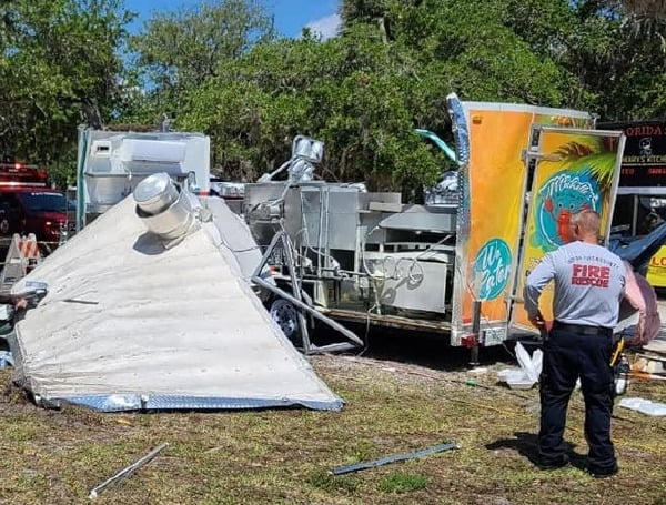 We are currently on scene investigating an explosion of a food truck at Riverside Park. The food truck was participating as a vendor in this weekend 's Seafood Festival which is being held inside Riverside Park. One person was severely burned and has been flown to Arnold Palmer's Hospital Burn Unit in Orlando for treatment. Indian River County Fire Rescue and the State Fire Marshall's Office Investigator is on scene investigating. At this time it is unknown what caused the explosion. The scene is secure and has been contained. The Seafood Festival is still going on and open to the public. No other injuries reported.