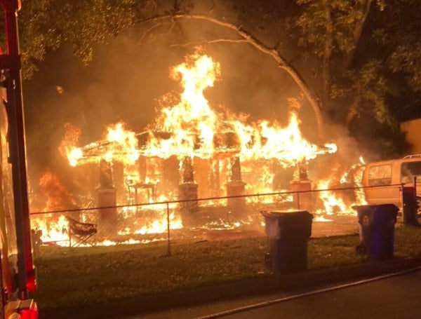 At approximately 9:00 PM on May 22nd, the Lakeland Fire Department (LFD) received a call of a structure fire at a residence, located at 1207 Walnut Street. Upon arrival, crews observed heavy smoke and flames billowing from the front of the structure.