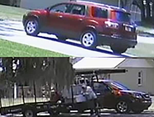 On May 11th, at about 2:47 p.m., a theft occurred on Costine Road inside of the Timberidge neighborhood in Lakeland, off of Old Polk City Road.