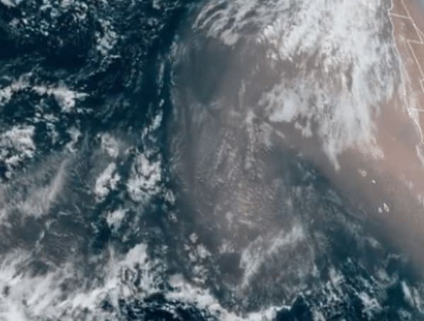 The Saharan Air Layer looks like Atlantic high pressure, and its associated clockwise flow of air will bring the dust phenomena to the Sunshine State.