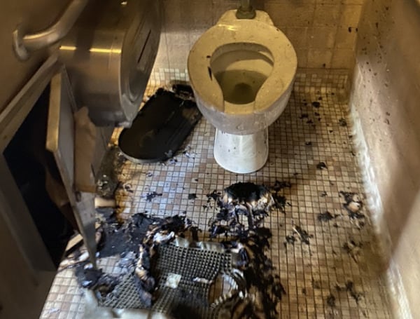 Highland Pines Park: Vandals set multiple fires inside the restroom facilities, burning toilet paper and paper towels. City of Tampa Facilities also responded to graffiti inside. The price to taxpayers to remove the graffiti and repair the damage was around $5,500 for this one act alone. . 