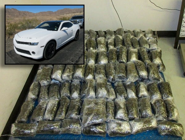 Earlier this month an Arizona State Trooper initiated a traffic stop on a 2015 Chevrolet Camaro on eastbound Interstate 8, at milepost 20, east of Yuma.