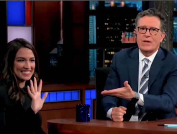 CBS “Late Show” host Stephen Colbert asked Democratic Rep. Alexandria Ocasio-Cortez of New York if she was considering a run for president in 2024 during her appearance on the late-night talk show Tuesday.