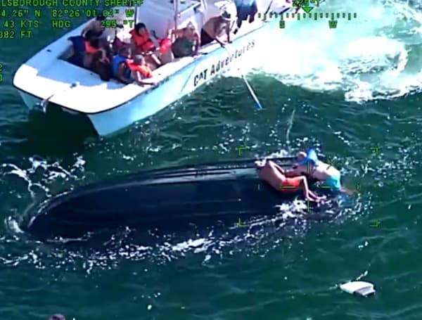 The Hillsborough County Sheriff's Office Marine Unit was able to save 11 victims of a capsized boat thanks to the help of some local citizens who immediately responded when the vessel started sinking.