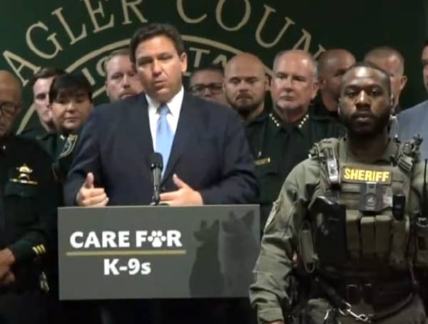 On Friday, Governor Ron DeSantis signed Senate Bill 226, establishing the Care for Retired Police Dogs program. The program will help caregivers of retired police dogs pay for the veterinary costs of the dogs.