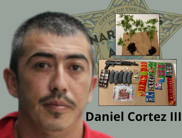 As a result, a search warrant was secured by the Narcotics Unit for the residence of Daniel Cortez III. During the search warrant, 200 rounds of ammunition, two fully loaded AK-47 magazines, and 17.41 grams of suspected methamphetamine were located, "meant to victimize the citizens of DeSoto County".