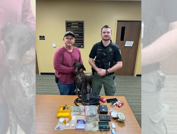 When K9 Beta alerted deputies to the presence of narcotics within Lauramore’s vehicle, a search of the car ended with a seizure of 145 grams of marijuana, 23 grams of methamphetamine, multiple ecstasy pills, and numerous items of drug paraphernalia. 