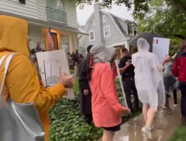 Pro-abortion protesters demonstrated outside Supreme Court Justice Brett Kavanaugh’s home Wednesday evening after a man was charged with attempted murder of the justice early that morning, according to multiple reports.