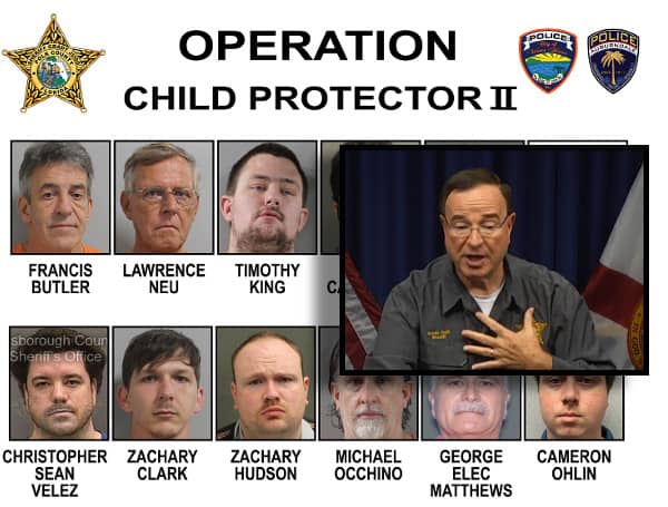 Beginning June 2, 2022, Polk County Sheriff’s Office, Auburndale Police Department, and Winter Haven Police Department detectives conducted a two-week-long undercover operation “Operation Child Protector II”.