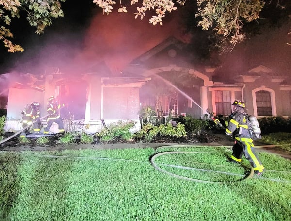 Hillsborough County Fire Rescue responded to a working structure fire Monday night on Soratrace Street in Fishhawk, and fireworks may be to blame. 
