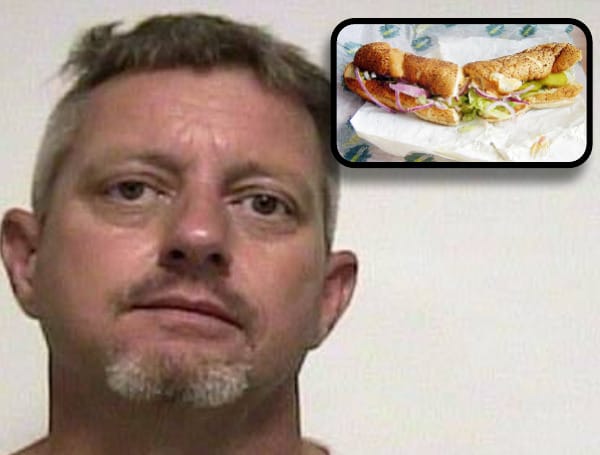A Florida man has been arrested after losing it in a Subway restaurant when he was told he would have to pay with cash for his footlong sandwich. 
