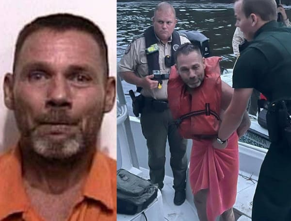 A Florida man has found himself behind bars after playing hide and seek with deputies in the Suwannee River over the weekend. 