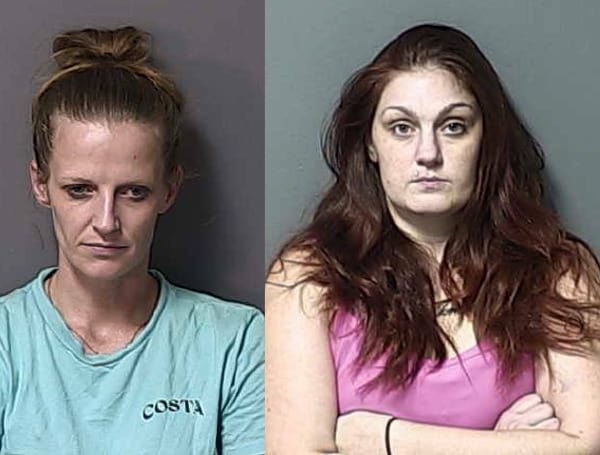 Two Florida women have been arrested on multiple charges, but one of the ladies had a little extra for deputies, inside of herself. 
