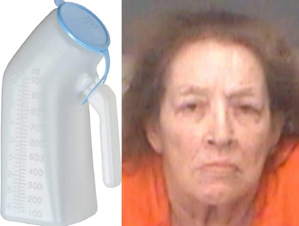 A 60-year-old Florida woman has been arrested after she and her 83-year-old male roommate got into a scuffle, and a home healthcare nurse became collateral damage.