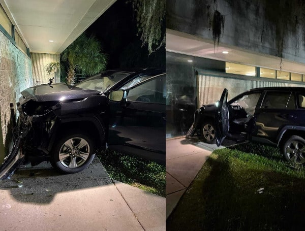 A teen in Hernando County purposely crashed into the Hernando County Sheriff's Office overnight in a rental car.