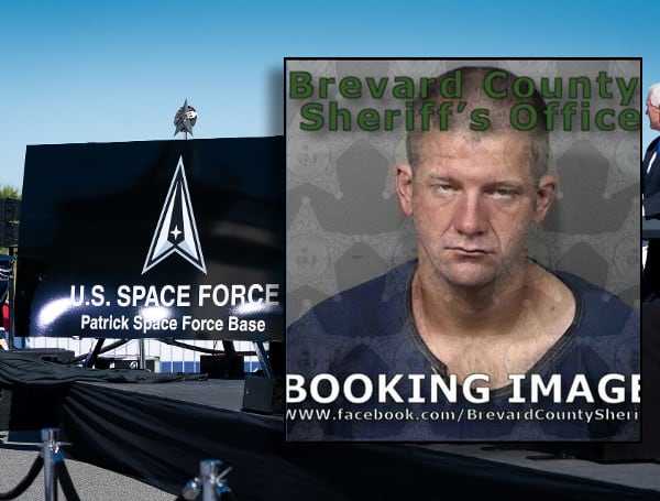 A Florida man was arrested Friday after driving a stolen pickup truck to a Space Force Base in Brevard County in what he called a "mission from the president" of the United States.