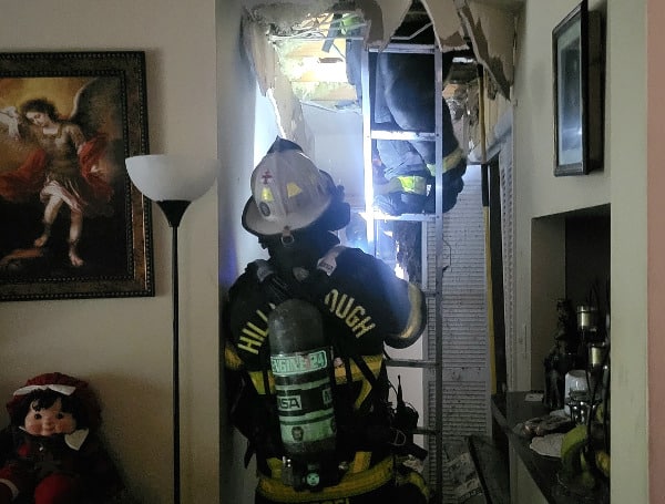A lightning strike is to blame for an attic fire at an apartment in Tampa.