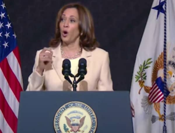 Vice President Kamala Harris told the National Association for the Advancement of Colored People Monday that black families “encourage” white friends to hang up photos of themselves to boost their home values during appraisals.