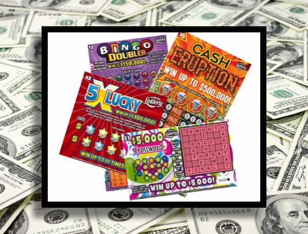 This week, the Florida Lottery announced four new Scratch-Off games that are on sale now. The games, CASH ERUPTION, BINGO DOUBLER, 5X LUCKY, and $5,000 CROSSWORD range in price from $1 to $5 and feature more than $159 million in cash prizes!