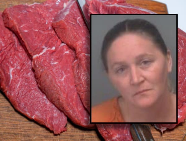A Florida Woman has been charged with domestic assault after throwing a raw steak at her partner during a confrontation last week at their home.