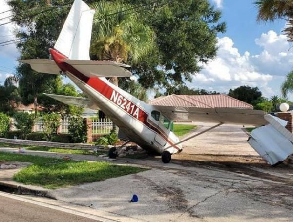 A small aircraft was forced to crash land at a busy intersection near the University of Central Florida on Friday afternoon.