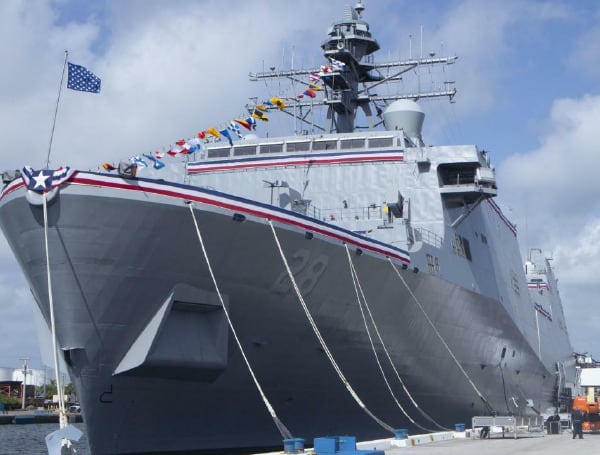 The U.S. Navy commissioned its newest Amphibious Transport Dock ship USS Fort Lauderdale (LPD 28) July 30, 2022, in Fort Lauderdale, Florida.