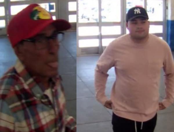 Hillsborough County Sheriff is searching for two suspects believed to be connected to two separate car burglaries recently at local gym parking lots.