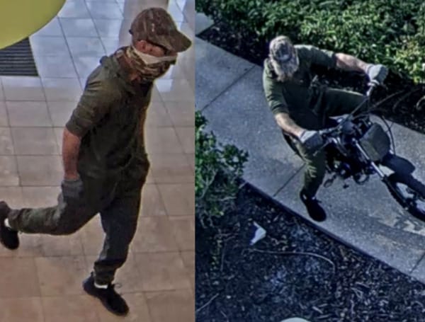The Hillsborough County Sheriff's Office is searching for a man who robbed a TD Bank in the Carrollwood area.