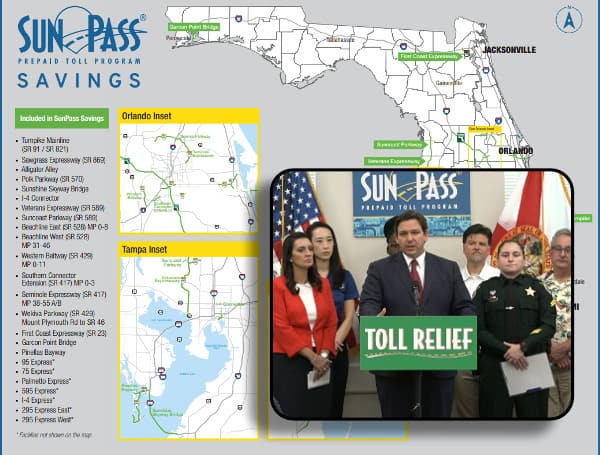 Governor Ron DeSantis Announces SunPass Savings