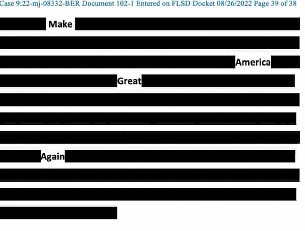 Former President Trump sent a media release on Friday, saying "They missed a page" in response to the redacted affidavit released by the DOJ on Friday.