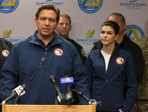 Governor Ron DeSantis to brief on Tropical Storm Nicole on Wednesday, November 9th at 10:30 am.